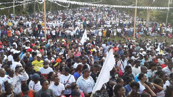 Rodrigues : L’OPR de Serge Clair a réuni ses partisans à Malabar ce dimanche