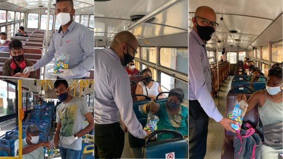 Rose-Hill Transport : des œufs de Pâques distribués à des passagers samedi