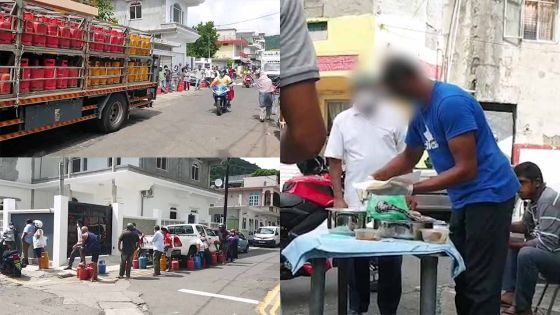 Rue Paul et Virginie : de l'animation ce matin et un marchand de rotis qui brave l'interdiction...