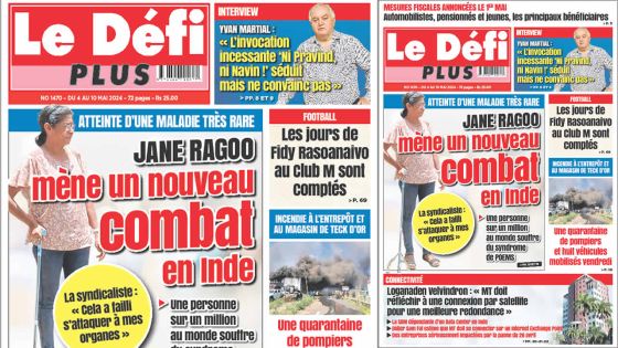 Voici la Une du Défi Plus de ce Samedi 04 Mai 2024