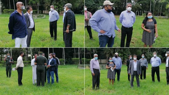 [En Images] Décès de SAJ : Visite ce matin au Jardin de Pamplemousses pour identifier le lieu de crémation