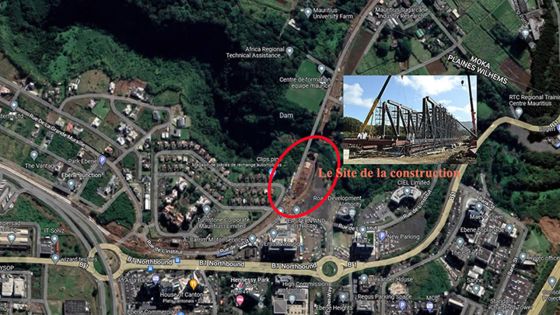 Le pont reliant Ébène à Réduit prend forme