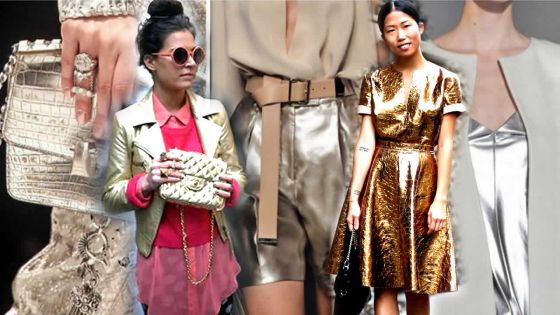 Look métallisé : shine bright