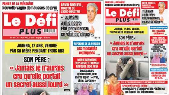 Voici la Une du Défi Plus de ce Samedi 05 Juillet 2025
