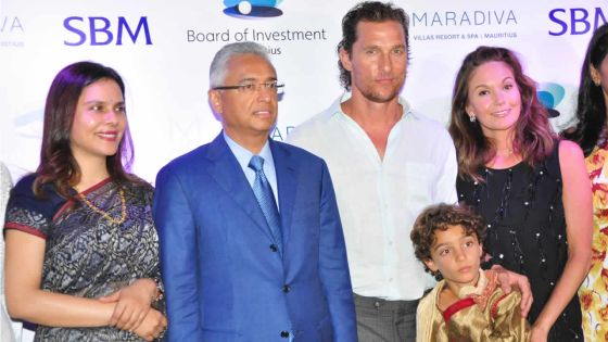 Les acteurs Matthew McConaughey et Diane Lane heureux d’être à Maurice