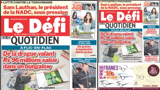 Voici la une du Défi Quotidien de ce Mardi 07 Octobre 2025