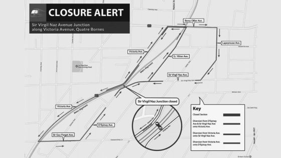 À partir de ce vendredi : déviation routière à Quatre-Bornes