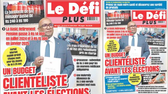 Voici la Une du Défi Plus de ce Samedi 08 Juin 2024