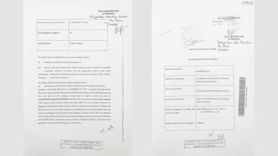 Pad Green Co Ltd : des actions valant Rs 50 000 revendues à Rs 60 millions