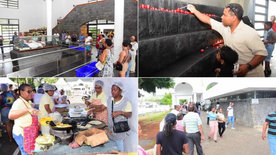 Pèlerinage au caveau du Bienheureux Père Laval - Ste-Croix : derniers préparatifs avant l’arrivée des fidèles