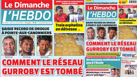 Voici la Une de Le Dimanche/L'Hebdo de ce dimanche 09 mai 2021