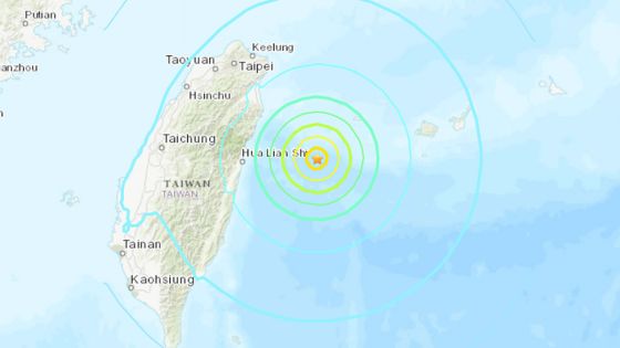 Séisme de magnitude 6,3 près des côtes de Taïwan