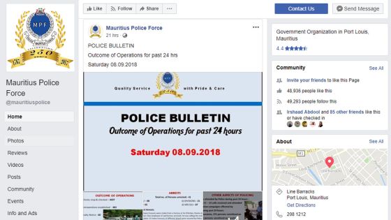 Quand la police passe en mode Facebook