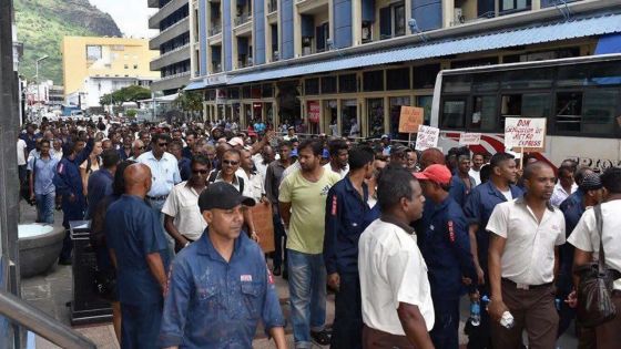 Manifestation : des employés du transport protestent