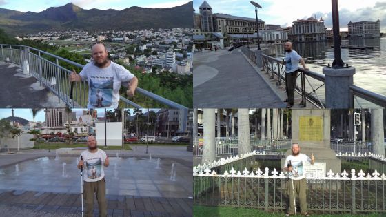 Tony Giles : a blind world traveller visits Mauritius