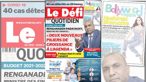 Voici la Une du Défi Quotidien de ce jeudi 10 juin 2021