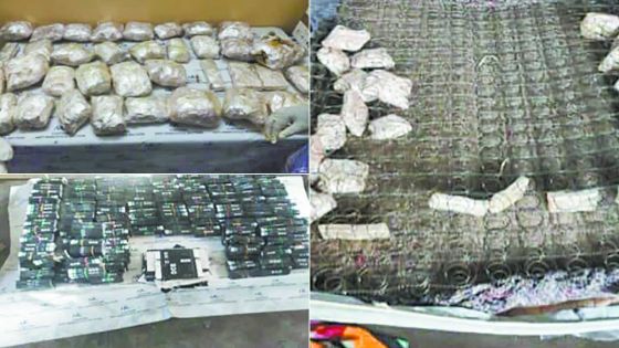 Rs 8,2 M de cannabis et de « Ti Papie » dissimulés dans des matelas : une octogénaire qui voulait « rendre service » arrêtée