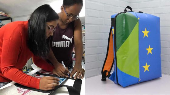 Once a billboard, now a bag : des sacs écologiques recyclés