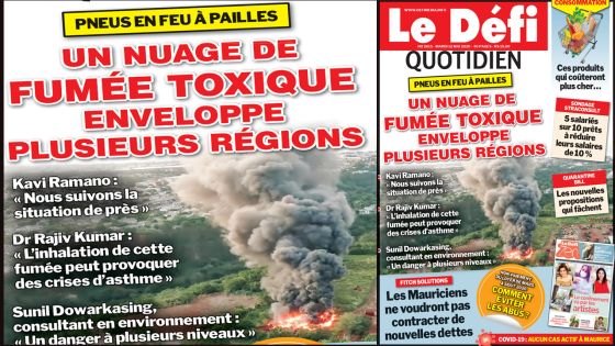 Voici la Une du Defi Quotidien de ce mardi 12 mai 2020