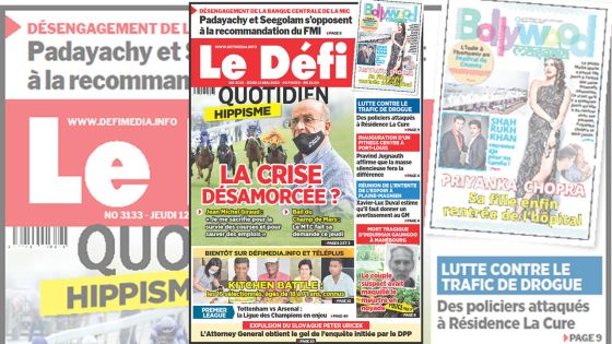 Voici la une du Défi Quotidien de ce jeudi 12 Mai 2022