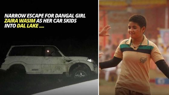 La voiture de l’actrice Zaira Wasim (« Dangal ») tombe dans un lac