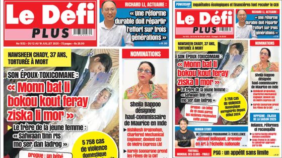 Voici la Une du Défi Plus de ce Samedi 12 Juillet 2025