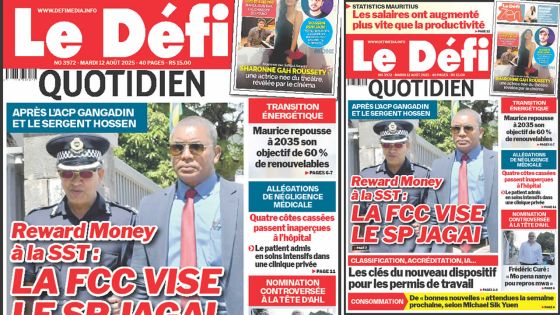 Voici la une du Défi Quotidien de ce Mardi 12 Août 2025