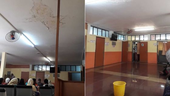 Infrastructures publiques : infiltration d’eau au plafond des urgences de l’hôpital SSRN