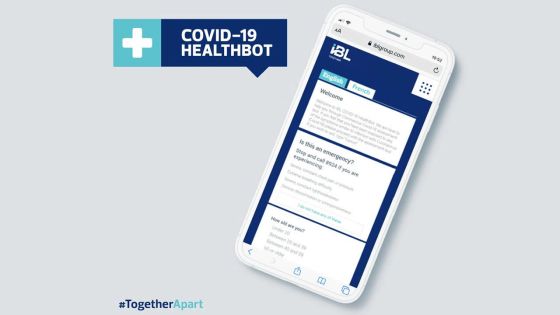 Lancement d'une interface vous aidant à savoir si vous présentez des symptômes du Covid-19 