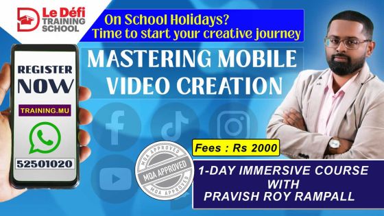 Spécial vacances : le Défi Training School propose un atelier de production vidéo pour les jeunes de 14 ans et plus