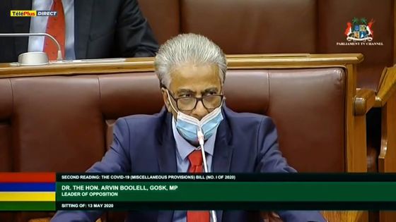 Covid-19 Bill et Quarantine Bill : «Beware of a popular tsunami», prévient Boolell 