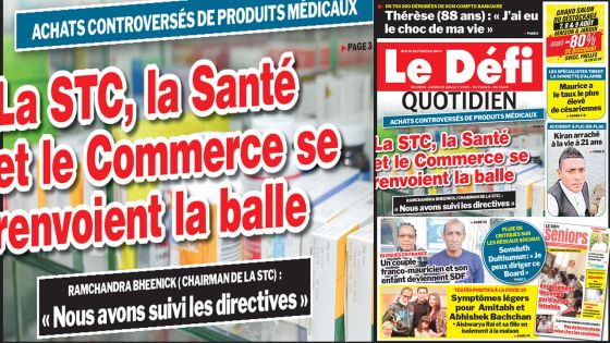 Voici la Une du Defi Quotidien de ce lundi 13 juillet 2020