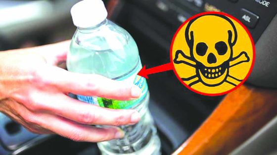 Gare aux bouteilles en plastique laissées dans la voiture 