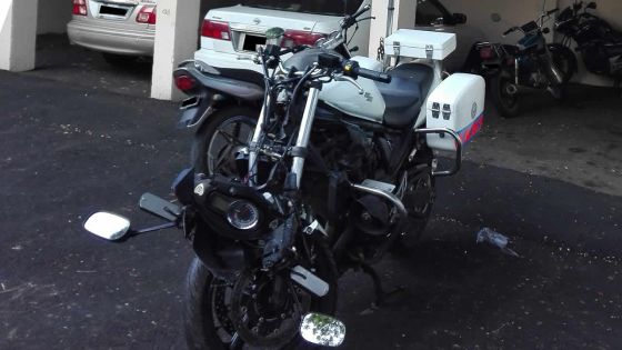 Course poursuite : un motard de la police blessé dans un accident