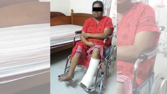 Ne marchant plus, Fazila Bibi cherche une aide sociale