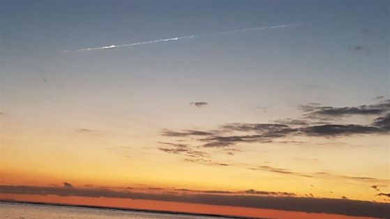 Phénomène lumineux dans le ciel mauricien