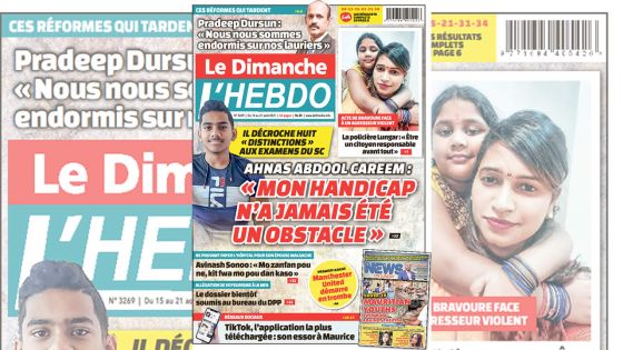 Voici la Une de Le Dimanche/L'Hebdo de ce dimanche 15 Août 2021