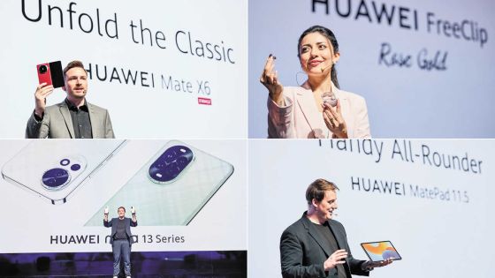 La marque Huawei présente cinq nouveaux produits dont le Mate X6 