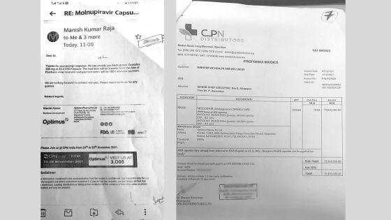 Controverse autour de l’achat de Molnupiravir : une cotation à Rs 17,50 la pilule fait surface 