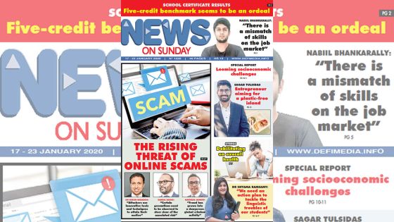 Voici la Une de News on Sunday de ce vendredi 17 janvier 2020