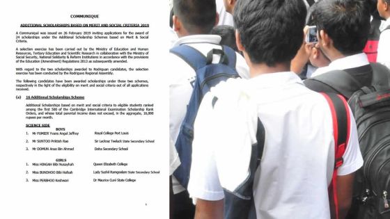 HSC 2018 : les boursiers additionnels connus