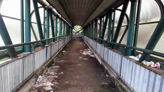 Sécurité déplorée : la passerelle de Coromandel boudée par les piétons