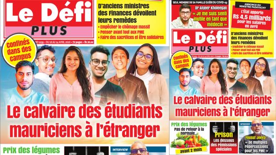 Voici la Une du Défi Plus de ce samedi 18 avril 2020