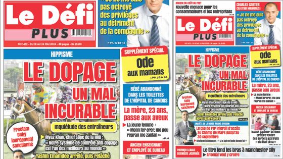 Voici la Une du Défi Plus de ce Samedi 18 Mai 2024