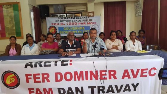 Écoles et collèges publics : nouvelle menace de grève brandie par les femmes «cleaners»