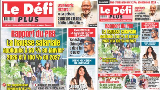 Voici la Une du Défi Plus de ce Samedi 20 Decembre 2025