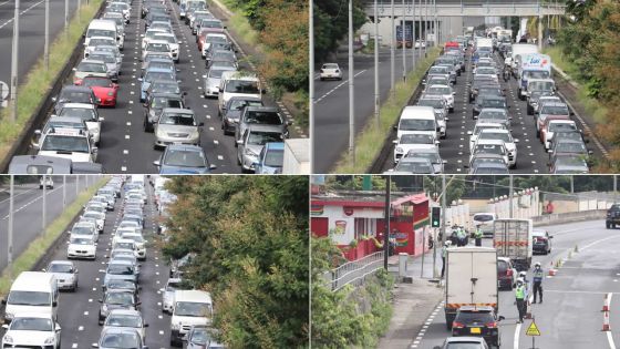 Barrage policier et ralentissement de la circulation à Plaine-Lauzun en direction de Port-Louis