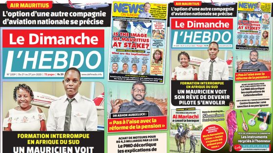 Voici la Une de Le Dimanche/L'Hebdo de ce dimanche 21 juin 2020