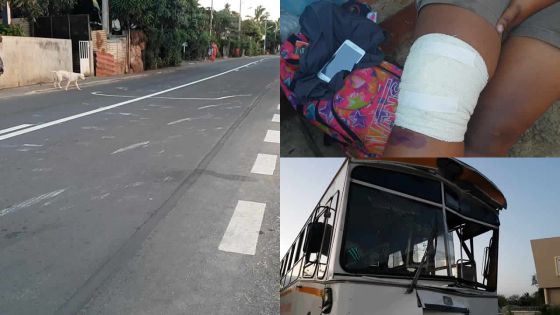 Le Morne : un bus traîne un autre sur une distance de 35 m