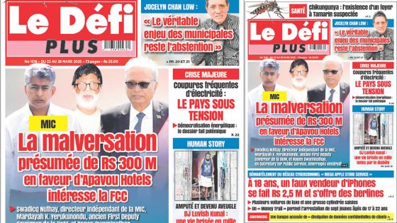 Voici la Une du Défi Plus de ce Samedi 22 Mars 2025